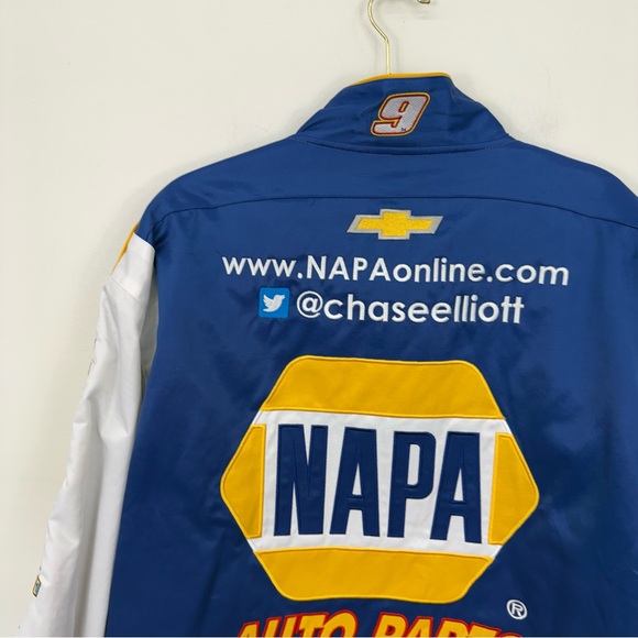 NAPA Auto Parts Blue and White Racing Jacket - Picture 9 of 9